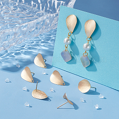 10 paio di orecchini a bottone in ottone&nbsp;KK-BC0011-53