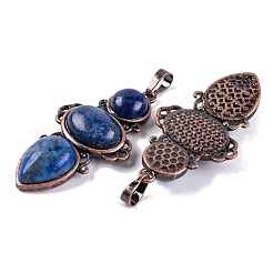 Natürliche Lapislazuli Anhänger&nbsp;G-Q158-04-03