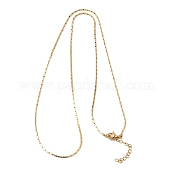 Colliers à maillons Boston en acier inoxydable 304 de 1.3 mm pour femmes et hommes&nbsp;NJEW-Z115-12G-03