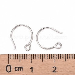 925 crochet de boucle d'oreille en argent sterling plaqué rhodium anti-ternissement&nbsp;STER-N0001-028