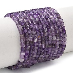 Natürlichen Amethyst Perlen Stränge&nbsp;G-Z160-B01-3x3mm-01