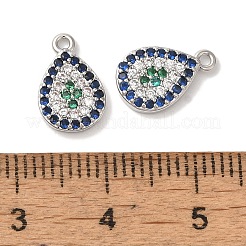 Pendentifs avec zircon cubiques à micro-pavés en laiton&nbsp;KK-S391-06P