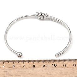 Bracelets manchettes en acier inoxydable 304 pour femmes&nbsp;BJEW-C129-06P