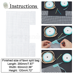 Fogli di borsa di tela in rete di resina&nbsp;DIY-WH0260-18