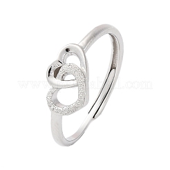 925 Manschettenringe aus Sterlingsilber für Damen&nbsp;RJEW-U046-04P