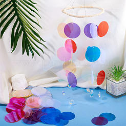 150 Stück schillernde PVC-Paillettenglieder in Regenbogenfarben&nbsp;FIND-TA0008-10E