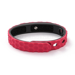 Bracciali in cordino di silicone piatto&nbsp;BJEW-F421-01G