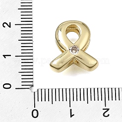 Messing Micro Pave klare Zirkonia Perlen&nbsp;CU-CBAEEA8-34G