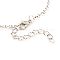 Conjuntos de collares pendientes de corazón de aleación de chapado en rack&nbsp;NJEW-B081-08C