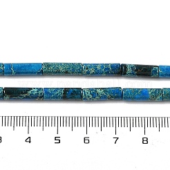 Fili di perline di diaspro imperiale naturale tinto&nbsp;G-H087-H01-01C
