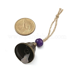 Ornements suspendus en forme de cloche en fer&nbsp;HJEW-JM02417