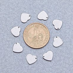 Handgemachte Geschenkideen zum Valentinstag 304 Edelstahl-Stanz-Leeranhänger&nbsp;STAS-PH0010-20