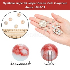 Synthetische imperiale Jaspisperlenstränge&nbsp;G-AR0002-49