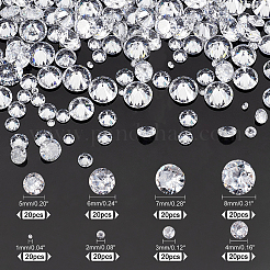 160 cabochon en zircone cubique de 8 styles&nbsp;ZIRC-PH0001-25
