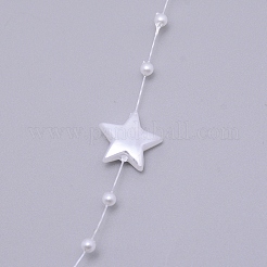 Chaînes de perles en plastique ABS faites à la main&nbsp;CHC-CJC0001-08D