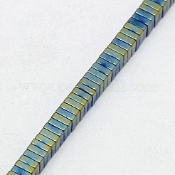 Electroplate non magnetici ematite Perle sintetiche heishi fili&nbsp;G-J171B-2x2mm-04
