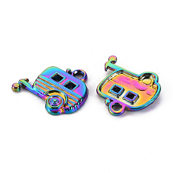 Regenbogenfarbene legierung anhänger&nbsp;PALLOY-S180-114-NR