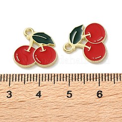 Ciondoli in lega di frutta smaltati&nbsp;X1-PALLOY-S058-01LG-10