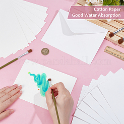 50 carte de vœux vierge en pâte de bois et coton&nbsp;DIY-WH0816-027C
