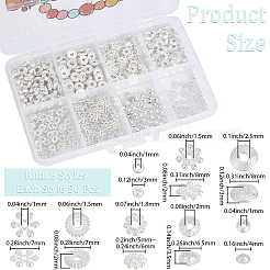 400 pz 8 stili di perline distanziatrici in lega e ottone&nbsp;DIY-PA0001-93