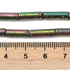 Hebras de cuentas de roca de lava natural galvanizada&nbsp;G-K388-03B-08