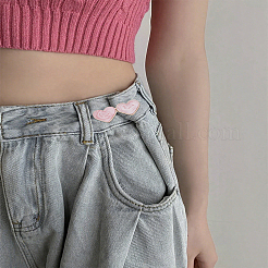 8 Satz verstellbare Jeansknopfnadeln aus Herzlegierung in 4 Farben&nbsp;DIY-LP0005-85