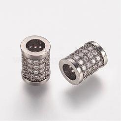Perline zirconi micro pave  in ottone&nbsp;ZIRC-K063-05