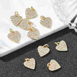 Pendentifs en laiton et zircon cubique transparent pour la Saint-Valentin de Shegrace&nbsp;XGRQ3K253-539G