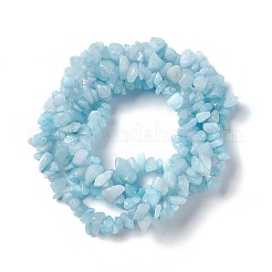 Natürliche weiße Jade Chip-Perlen-Stränge&nbsp;X-G-G905-02