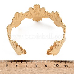 Braccialetti a polsino in acciaio inossidabile 304 per donna&nbsp;BJEW-D363-03B-G