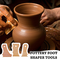 7 Stück Fußformer aus Holz und Keramik&nbsp;TOOL-DC0001-29