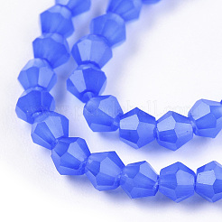Abalorios de vidrio jade de imitación hebras&nbsp;EGLA-A039-J2mm-D04