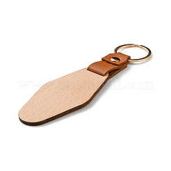 Portachiavi ciondolo in legno e similpelle&nbsp;PW23041896965