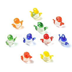 30 Stück 3D transparente Glasperlen&nbsp;GLAA-CJ0003-05