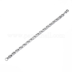 Anlaufgeschütztes 201 Edelstahl-Kettenarmband für Männer und Frauen&nbsp;BJEW-S057-83