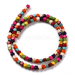 Tinti turchese sintetico fili di perline&nbsp;G-G024-A01-01