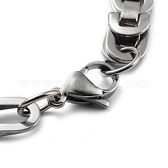Bracelet chaîne byzantine en acier inoxydable 201 anti-ternissement&nbsp;BJEW-Z023-13P