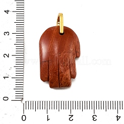 Natürliche geschnitzte Anhänger aus rotem Jaspis&nbsp;GG-CBA5963-01D-NH