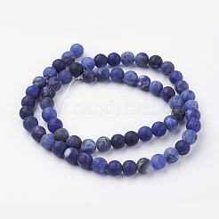 Natur Sodalith Perle Stränge&nbsp;G-G735-58F-6mm-A