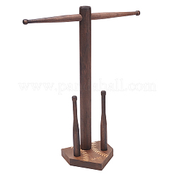 Baseball Pinewood Championship Ring Organizer Display Tower Ständer&nbsp;RDIS-WH0001-41