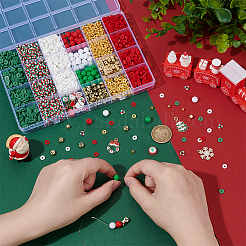 Kits de accesorios para hacer joyas de diy con temática navideña&nbsp;DIY-PH0032-75