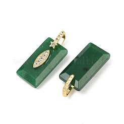 Pendentifs à facettes en jade blanc naturel teinté&nbsp;GG-CBA4154-06G-03