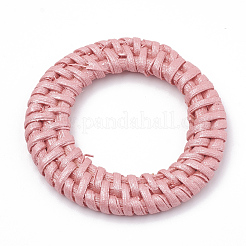 Anelli di collegamento intrecciati a mano verniciati a bastoncino / rattan&nbsp;WOVE-N007-01C