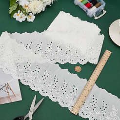 5 Yards Baumwollstickerei-Blumenbänder&nbsp;OCOR-MA0001-34A