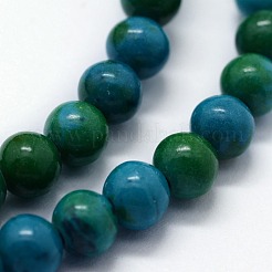 Perline Chrysocolla fili sintetici&nbsp;G-I199-34-4mm