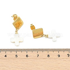 Boucles d'oreilles pendantes en acier inoxydable 304&nbsp;EJEW-JE07161