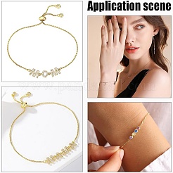 8 stücke 4 arten 304 edelstahl satellite kette armband slider machen&nbsp;AJEW-AR0001-87