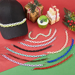 15 Stück Acryl-Gliederhutketten&nbsp;HJEW-AR00033