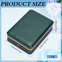 Scatole regalo in similpelle di colore puro con apertura a ribalta&nbsp;CON-WH0095-238B-01