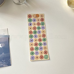Самоклеящиеся наклейки с буквами из ПВХ, водонепроницаемые наклейки с буквами a~z для скрапбукинга своими руками, красочный, 160x60 мм